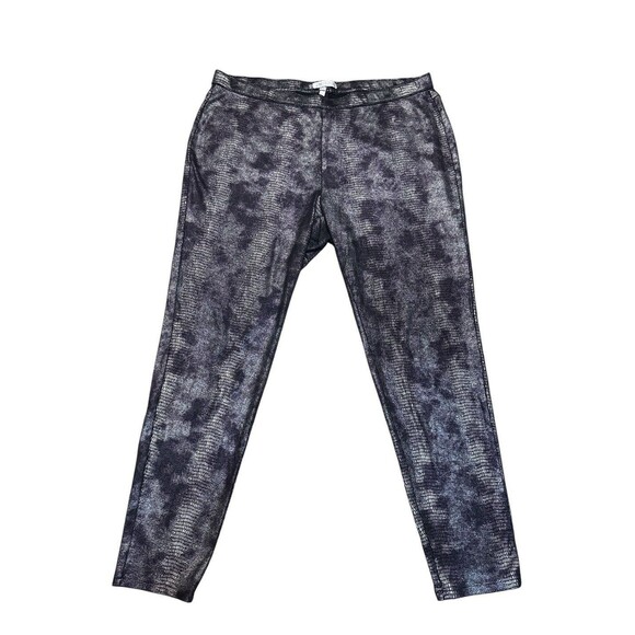 JENNIFER LOPEZ Women’s  Purple & Black Lizard Print Jegging Size 1X Mob Wife - Picture 1 of 7